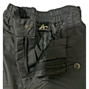 Athletech Pants Medium 8 Kids Black Zip Pockets Insulated Snow Ski